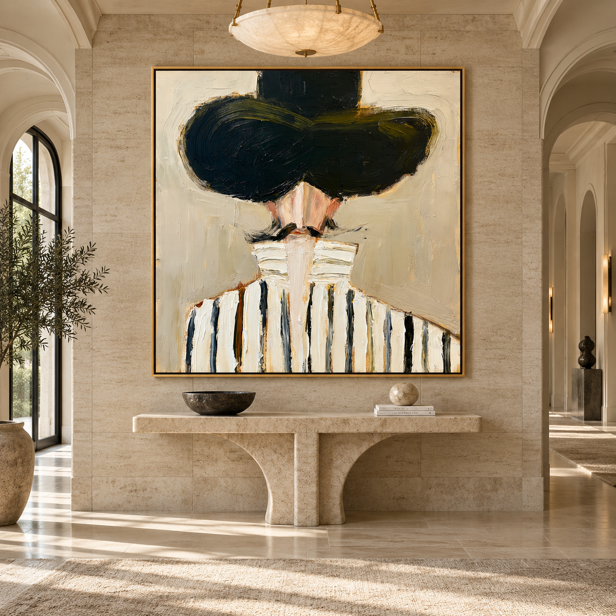Noir Muse-Fashion Portrait Painting