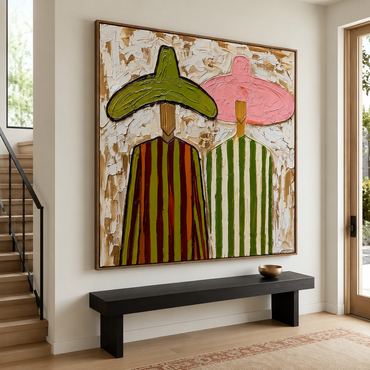 Color Pair-Western Duo Oil Painting