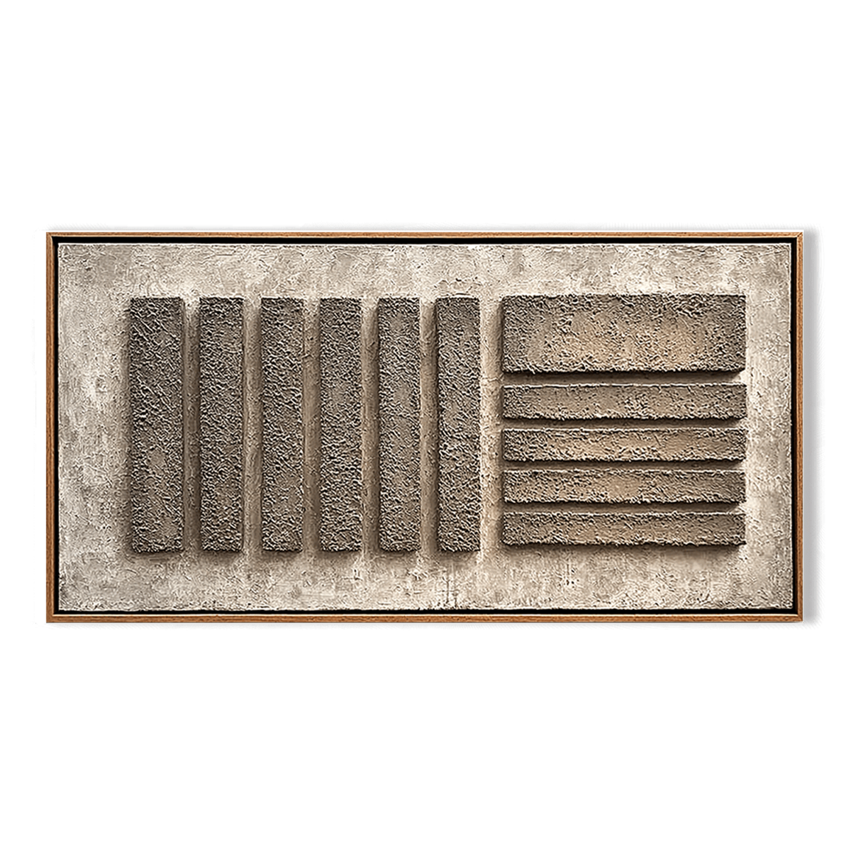 Architectural Rhythm Relief-Abstract Textured Wall Art
