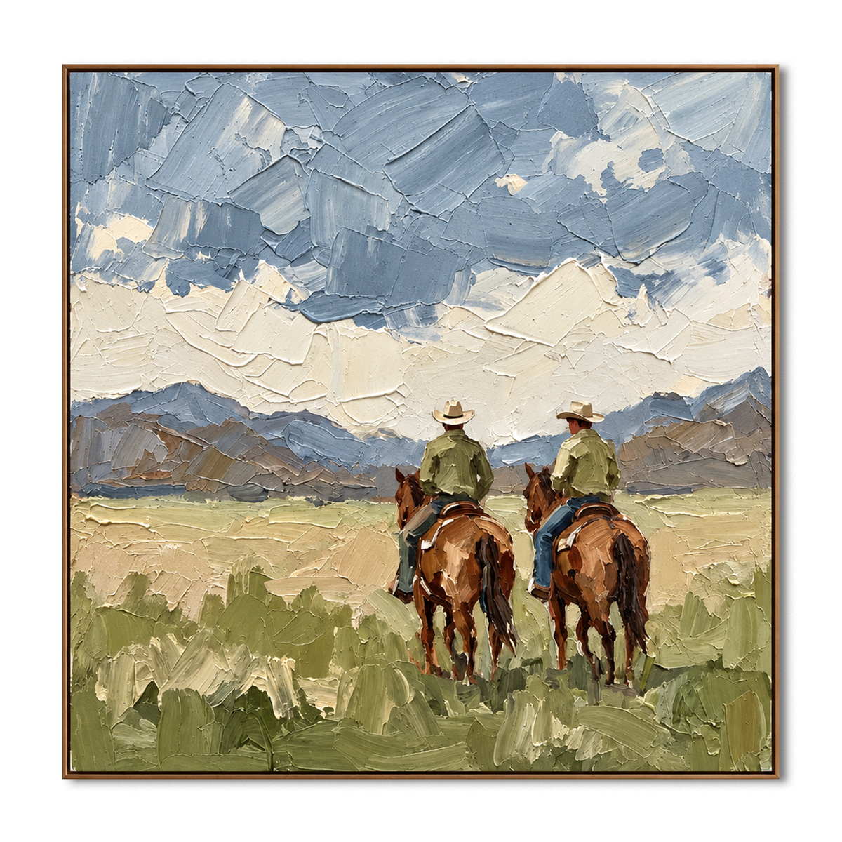 Frontier Horizon-Modern Western Horse Painting