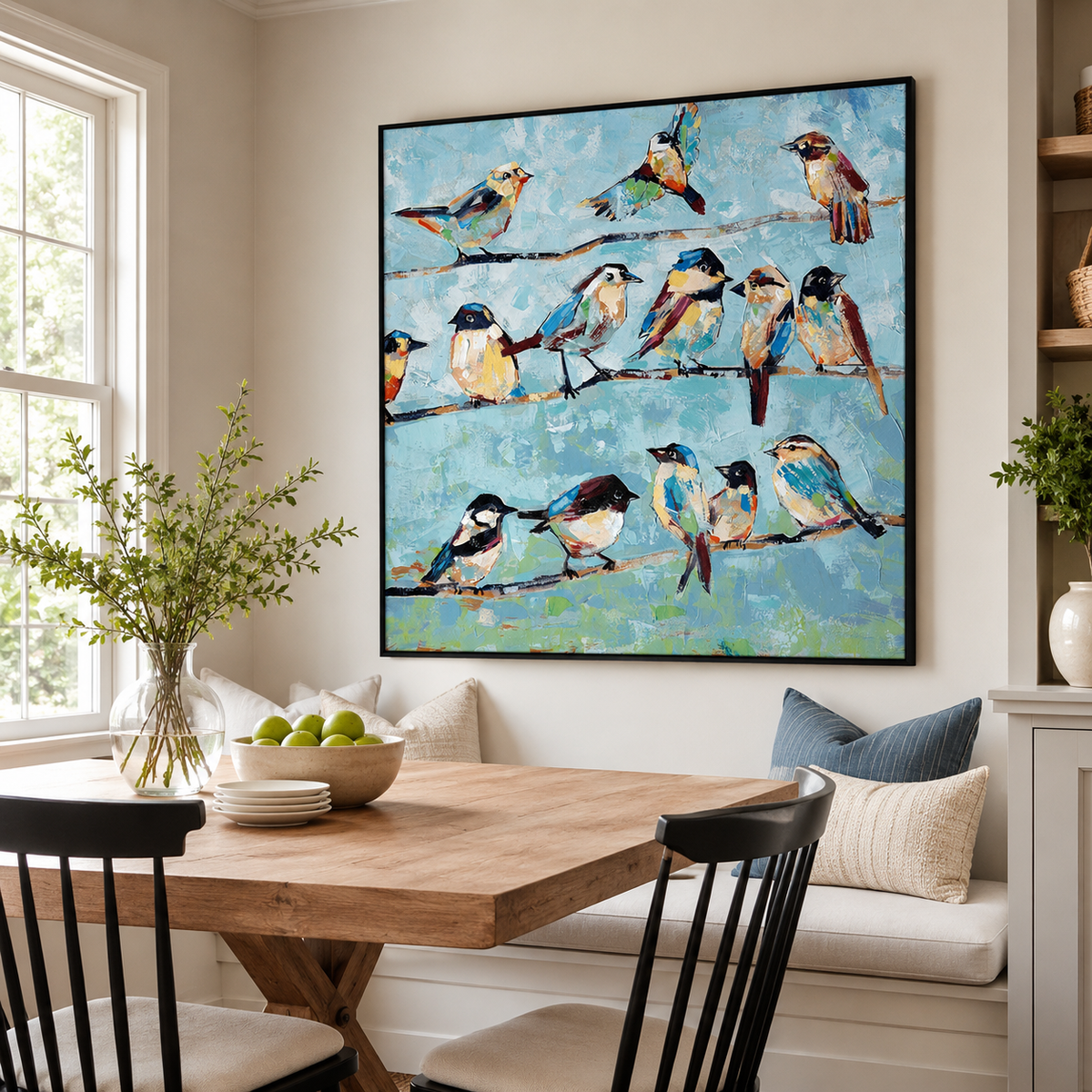 Sky Chorus-Colorful Songbird Painting