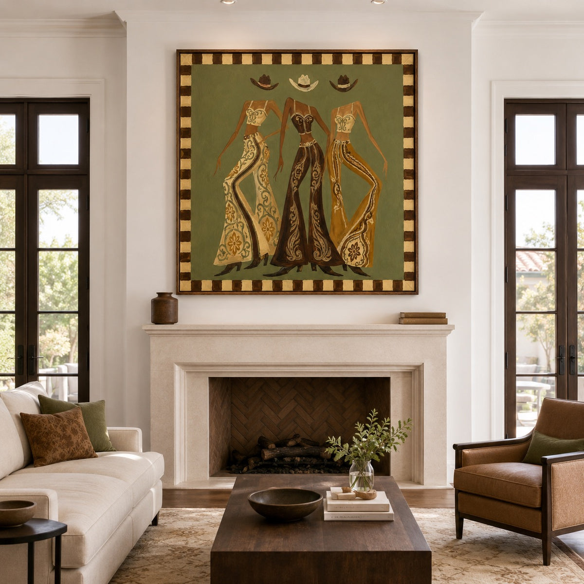 Sage Rodeo-Western Cowgirl Oil Painting