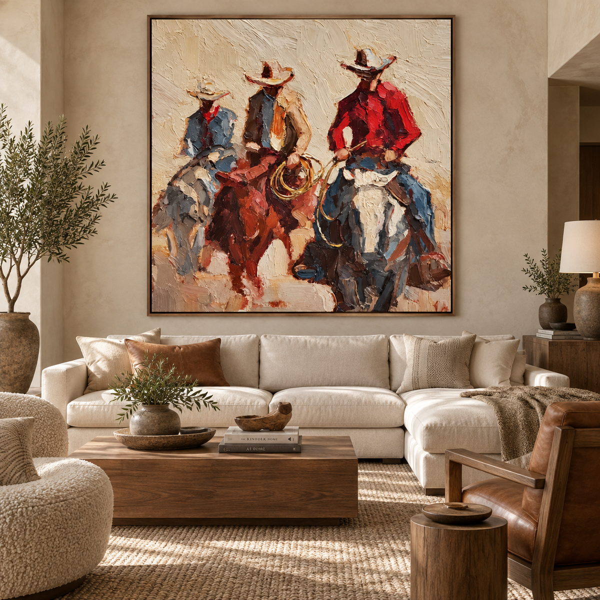 Dust Trail Riders-Western Cowboy Painting