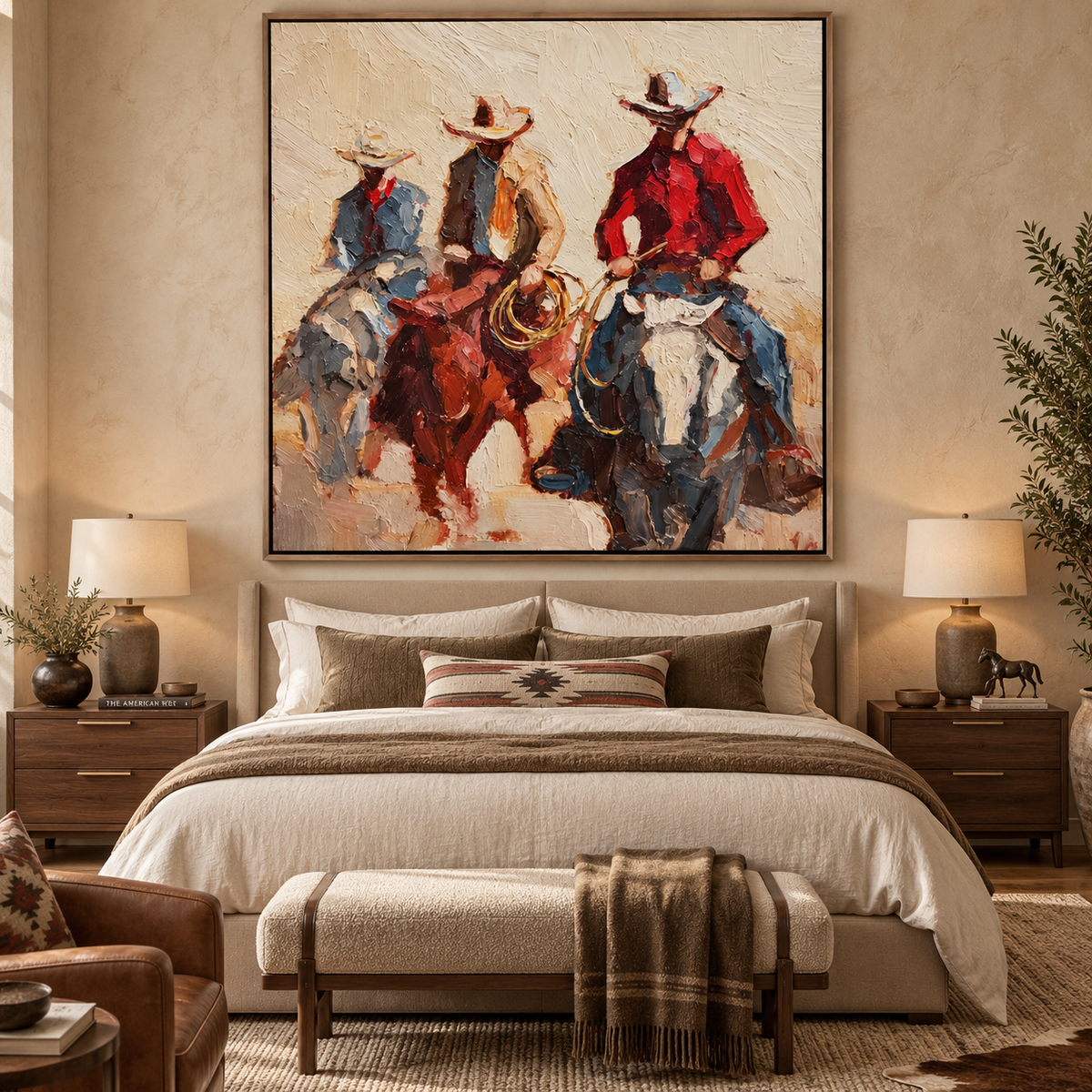 Dust Trail Riders-Western Cowboy Painting