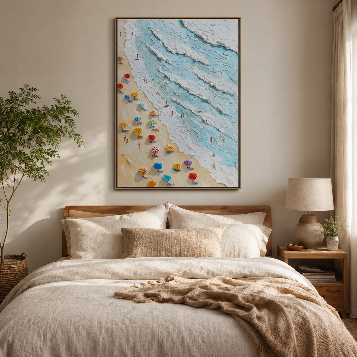Ocean Breeze-Tropical Beach Wave Painting