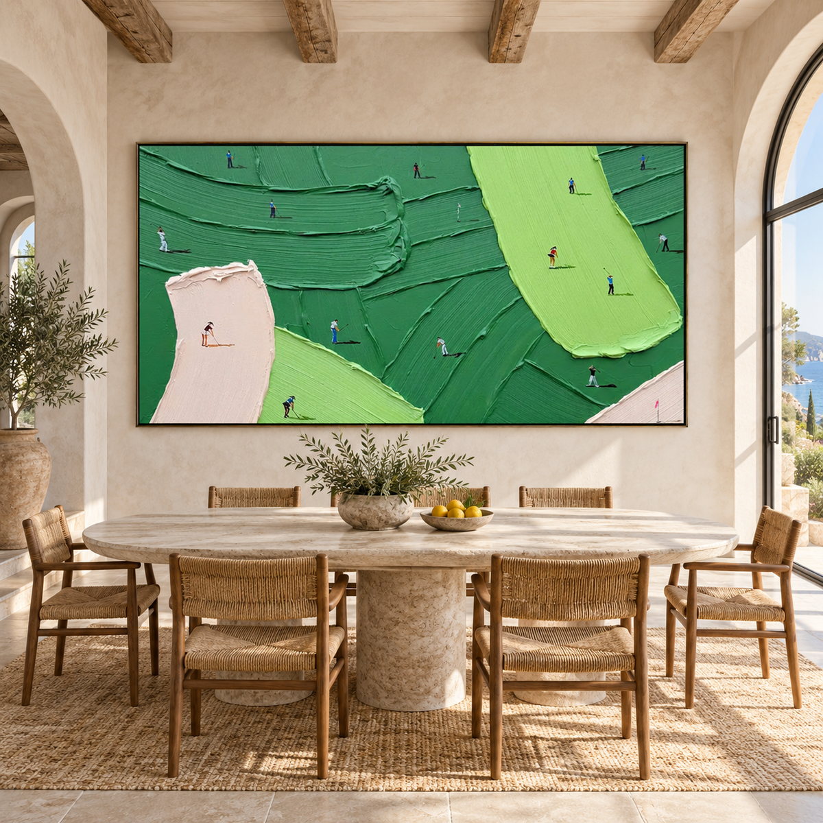 Fairway Texture-Golf Painting