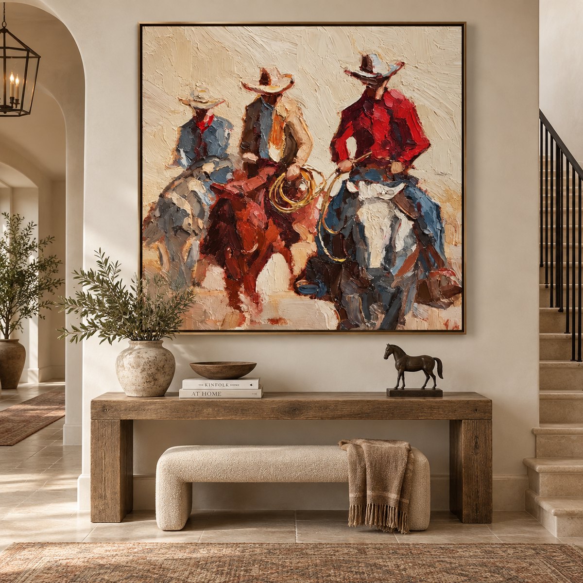 Dust Trail Riders-Western Cowboy Painting