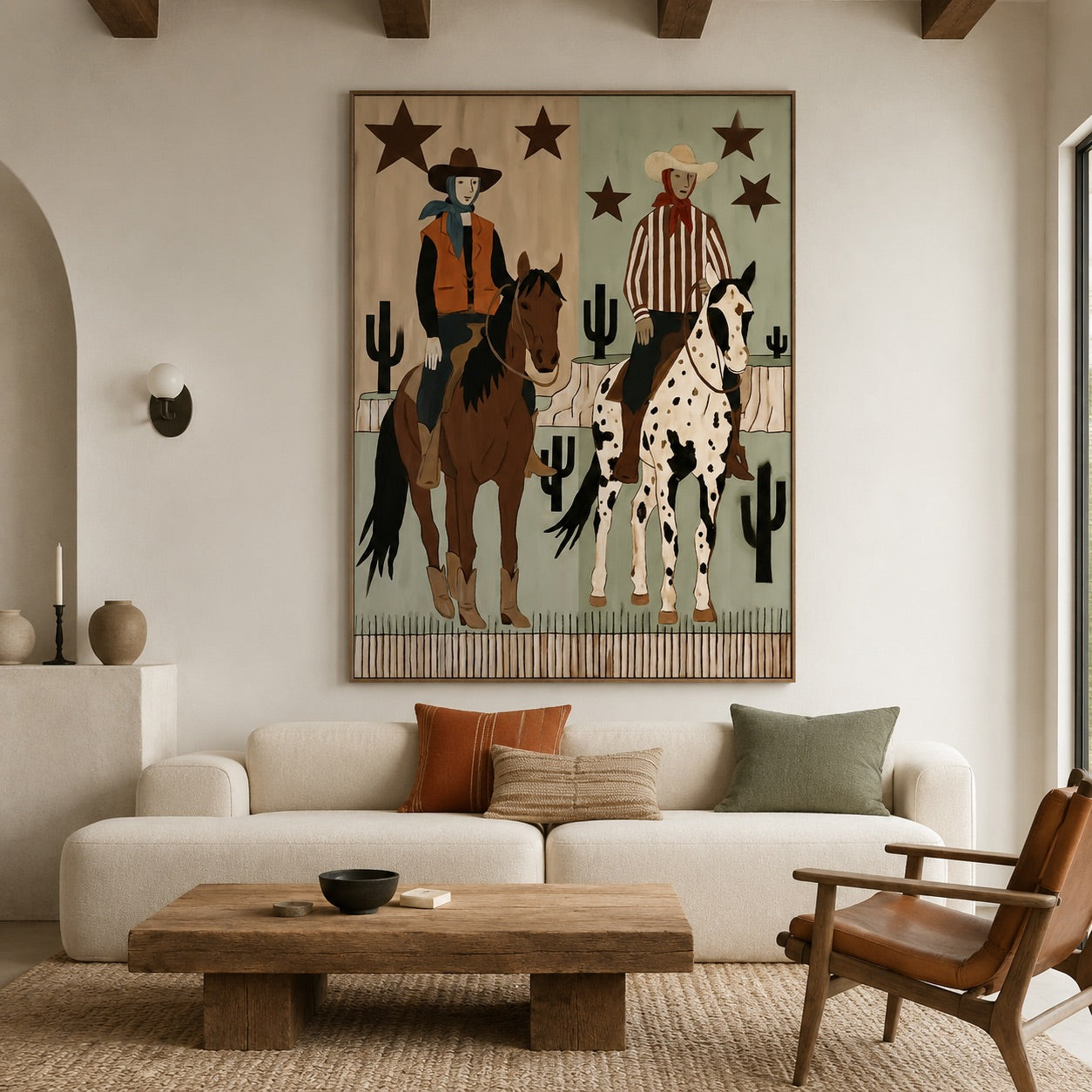 Sage Frontier-Cowboy Horse Oil Painting