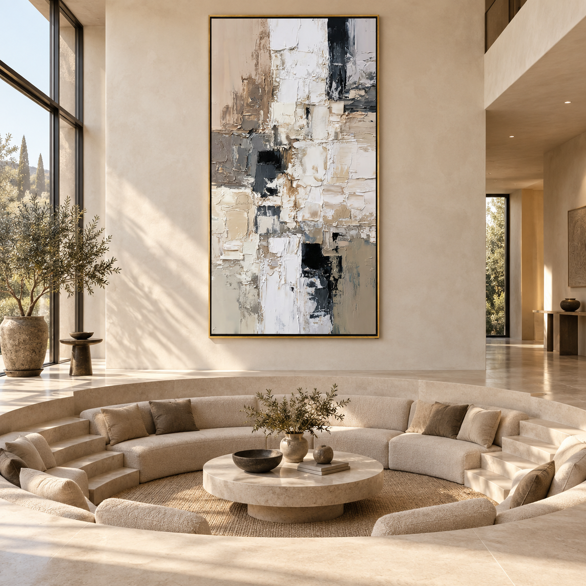 Ivory Contrast-Abstract Painting