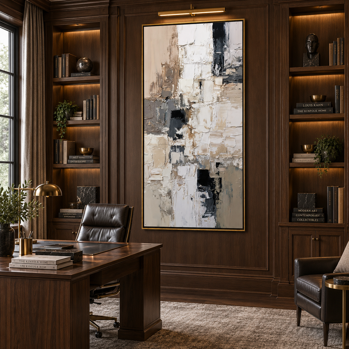 Ivory Contrast-Abstract Painting