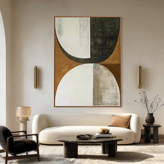 Golden Balance | Geometric Neutral Wall Decor