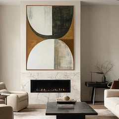 Golden Balance | Geometric Neutral Wall Decor