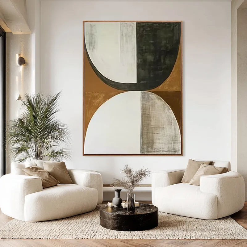 Golden Balance | Geometric Neutral Wall Decor