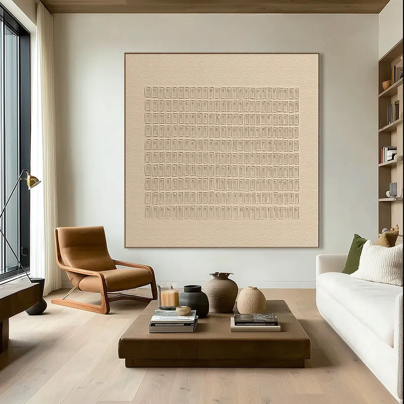 Stilles Skript | Moderne, texturierte Typografie-Wandkunst
