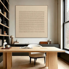 Silent Script | Modern Textured Typography Wall Art