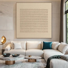 Silent Script | Modern Textured Typography Wall Art