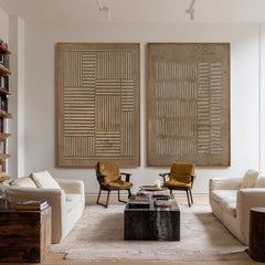 Earthbound Rhythm | Rustic Neutral Textured Canvas
