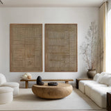 Earthbound Rhythm | Rustic Neutral Textured Canvas