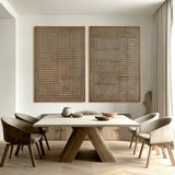 Earthbound Rhythm | Rustic Neutral Textured Canvas