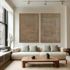 Earthbound Rhythm | Rustic Neutral Textured Canvas