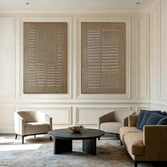Natural Cadence | Minimal Earth Tone Wall Art