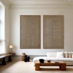 Natural Cadence | Minimal Earth Tone Wall Art