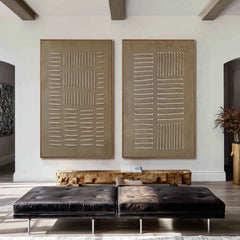 Natural Cadence | Minimal Earth Tone Wall Art