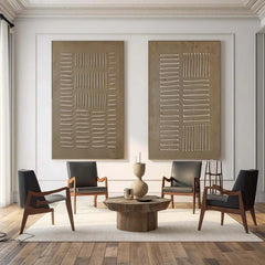 Natural Cadence | Minimal Earth Tone Wall Art