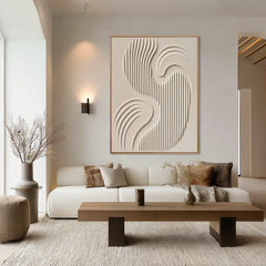 Soft Currents | Organic Line Texture Wall Decor