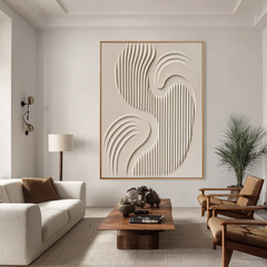Soft Currents | Organic Line Texture Wall Decor