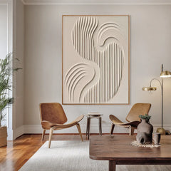 Soft Currents | Organic Line Texture Wall Decor