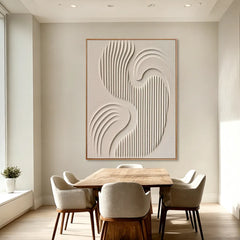 Soft Currents | Organic Line Texture Wall Decor