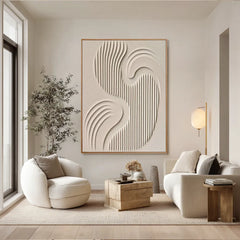 Soft Currents | Organic Line Texture Wall Decor