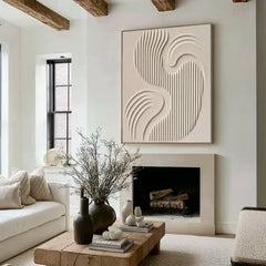 Soft Currents | Organic Line Texture Wall Decor