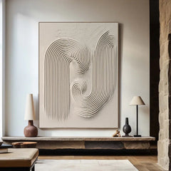 Echo Form | Contemporary Neutral Abstract Canvas