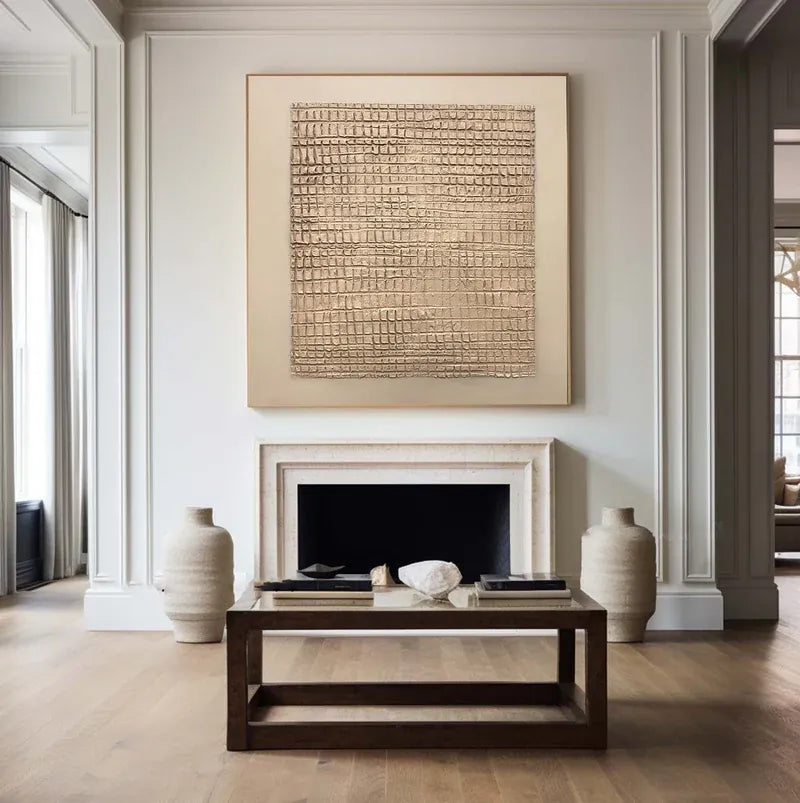 Woven Silence | Handcrafted Texture Wall Art