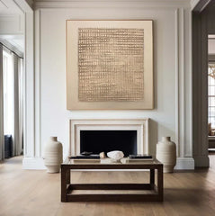 Woven Silence | Handcrafted Texture Wall Art