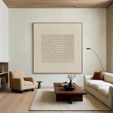 Grid Harmony | Minimal Grid Texture Wall Art
