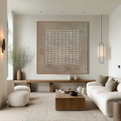 Desert Pattern | Wabi-Sabi Neutral Canvas Art