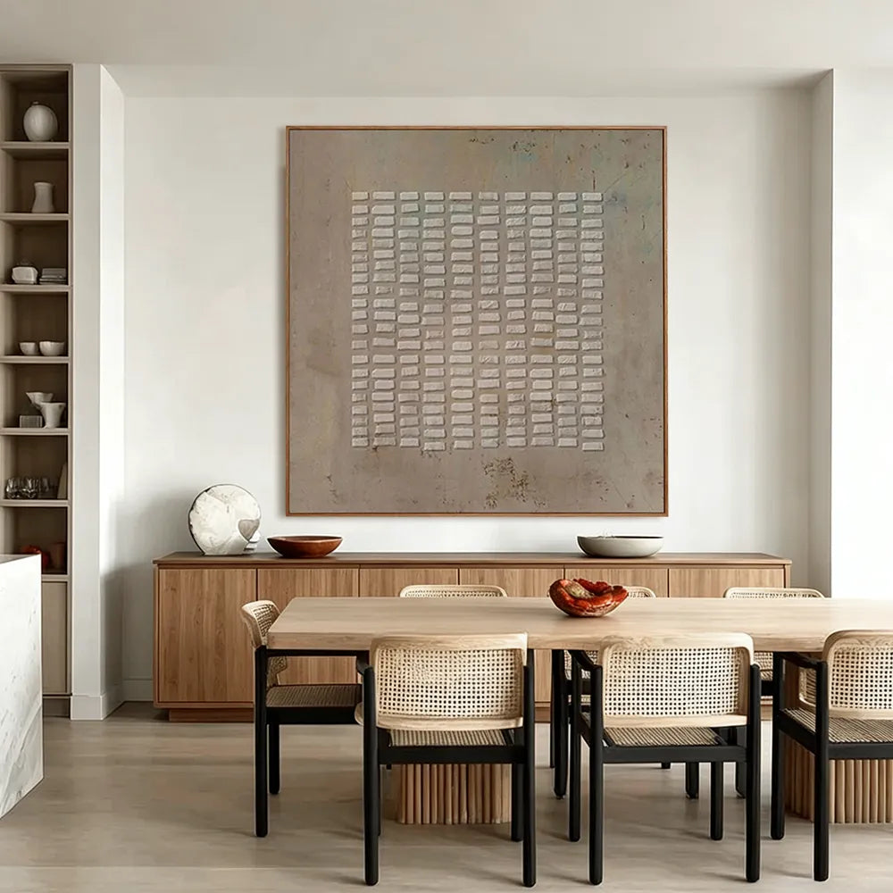 Desert Pattern | Wabi-Sabi Neutral Canvas Art