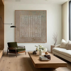 Desert Pattern | Wabi-Sabi Neutral Canvas Art