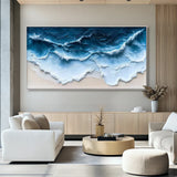 Deep Tide Motion | Large Ocean Wave Canvas Art
