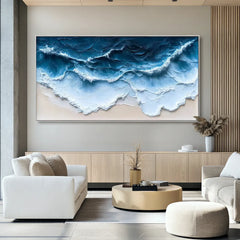 Deep Tide Motion | Large Ocean Wave Canvas Art