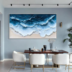 Deep Tide Motion | Large Ocean Wave Canvas Art