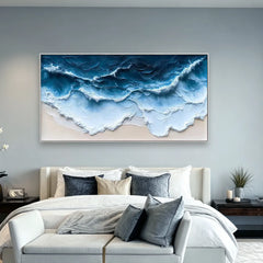 Deep Tide Motion | Large Ocean Wave Canvas Art