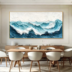 Serene Shoreline | Minimal Seascape Wall Art