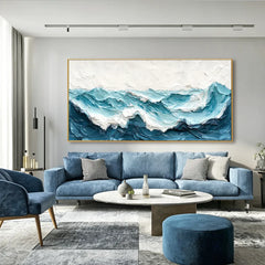 Serene Shoreline | Minimal Seascape Wall Art