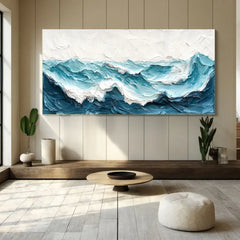 Serene Shoreline | Minimal Seascape Wall Art