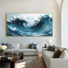 Ocean Surge | Textured Ocean Abstract Painting