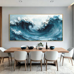 Ocean Surge | Textured Ocean Abstract Painting
